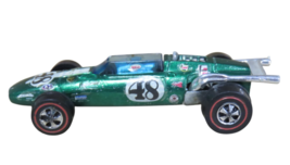 VTG Hot Wheels Redline Indy Eagle Green 1969 HK #48 Racing Decals - $39.60