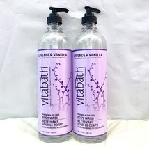 2 Pack Vitabath Lavender Vanilla Body Wash Paraben Free 26.4oz 780ml Eac... - $59.39