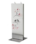 Flatyz Twin Wick Unscented Thin Flat Candle - Winter Birds on White - €13,63 EUR