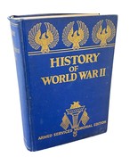 History Of World War II Armed Services Memorial Edition Hardcover Blue G... - $24.00
