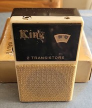 Vintage 1960 King 2 Transistor Boys Radio Box Set Japan Shirtpocket  Works! - $56.09