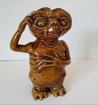 Vintage 1982 E.T. THE EXTRATERRESTRIAL 10&quot; Hand-Made, Folk Art Ceramic S... - £39.92 GBP