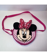 HTF Disney Minnie Mouse Girls 7” Pink Polka Dot Zip Up Handbag Satchel P... - €12,89 EUR
