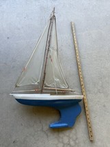 Vintage Yacht Pond Boat Sailboat - £137.73 GBP