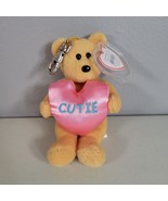 TY Beanie Baby Valenteenie You&#39;re a Cutie the Bear Metal Key Clip 5.5 in... - £7.79 GBP