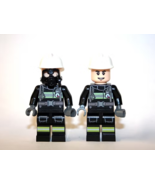 SLK Fire Fighter Black and White fireman set E Minifigure Toy For Gift  - $14.60