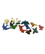 Vintage Miniature Dollhouse Bird Lot of 14 Flamingo Parrot Sparrow Chick... - $14.25