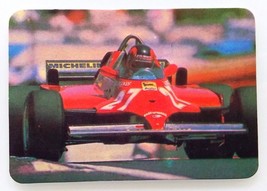 Gilles Villeneuve Ferrari ✱ Rare Formula 1 Pocket Calendar Card Portugal 1988 - £31.02 GBP