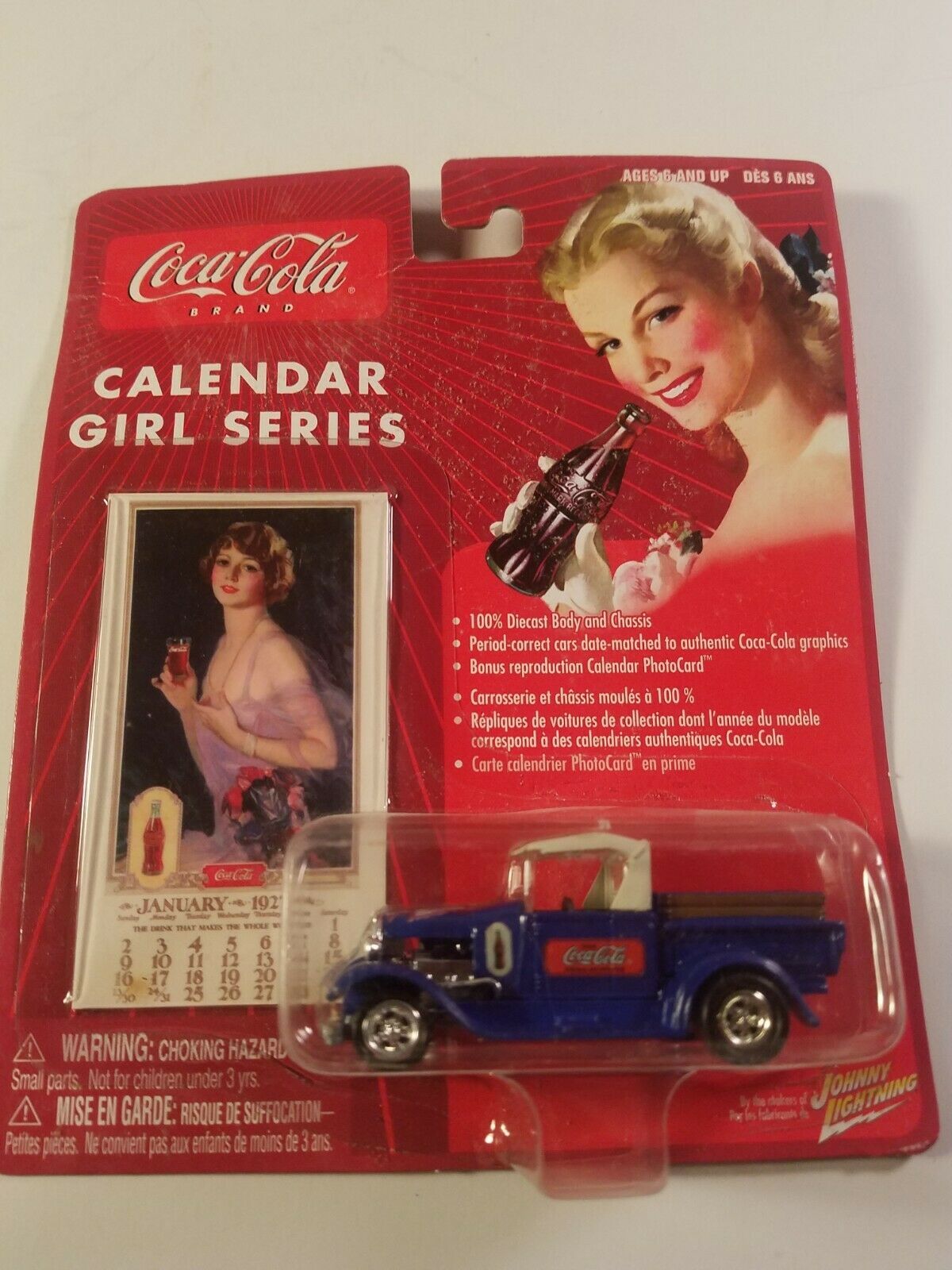 Coca cola calendar girl series 29 model a  collectible new johnny lightning  - $15.00