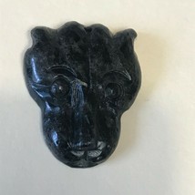 Finely Carved Black Panther Large Cat Stone Pendant or Other Use – 1.75 x 1 and - £30.62 GBP