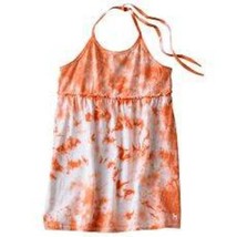 Girls Shirt Halter Cami Babydoll SO Smocked Tie Dye Orange Top-sz 14 - $7.92