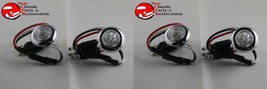 Dual Function Mini Clear Stainless Turn Signal Blinker Lights Truck Hot ... - £37.95 GBP