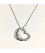 Tiffany &amp; Co. Elsa Peretti Open Heart Pendant With Necklace 16&#39;&#39; - €171,43 EUR
