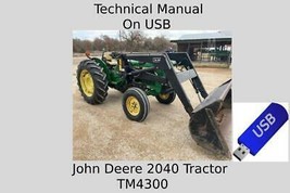 John Deere 2040 Tractor Technical Manual TM4300 On USB Drive - £18.94 GBP