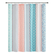 The Pioneer Woman Ditsy Patchwork Cotton-Rich Shower Curtain, 72&quot;x72&quot; MultiColor - £22.00 GBP