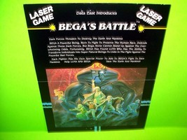 BEGA&#39;S BATTLE Original 1983 Video Laser Arcade Game Promo Sales Flyer Vintage - £20.91 GBP