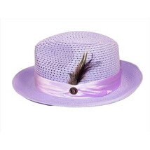 Men's Summer Spring Braid Straw style Hat by BRUNO CAPELO JULIAN JU906 Lavender image 6