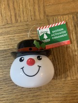 Christmas House Motion Activated Snowman Ornament - $13.37