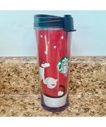 STARBUCKS 2009 Tumbler Christmas Travel MUG 16 oz. Holiday Snow Dog Sled... - $794.79 MXN