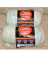Lot 2 Red Heart 3/4 Pounder Hushabye 930 Yarn Crochet Knit 4ply 6oz NEW! - £24.73 GBP