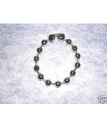 BALL CHAIN 10mm 8&quot; BRACELET GOTH PUNK TATTOO CHUNKY SILVER COLOR METAL J... - £7.96 GBP