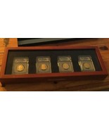 2007 S Presidential Dollar 4 Coin Proof Set ICG PR70 DCAM $1 In Wood Dis... - $74.69