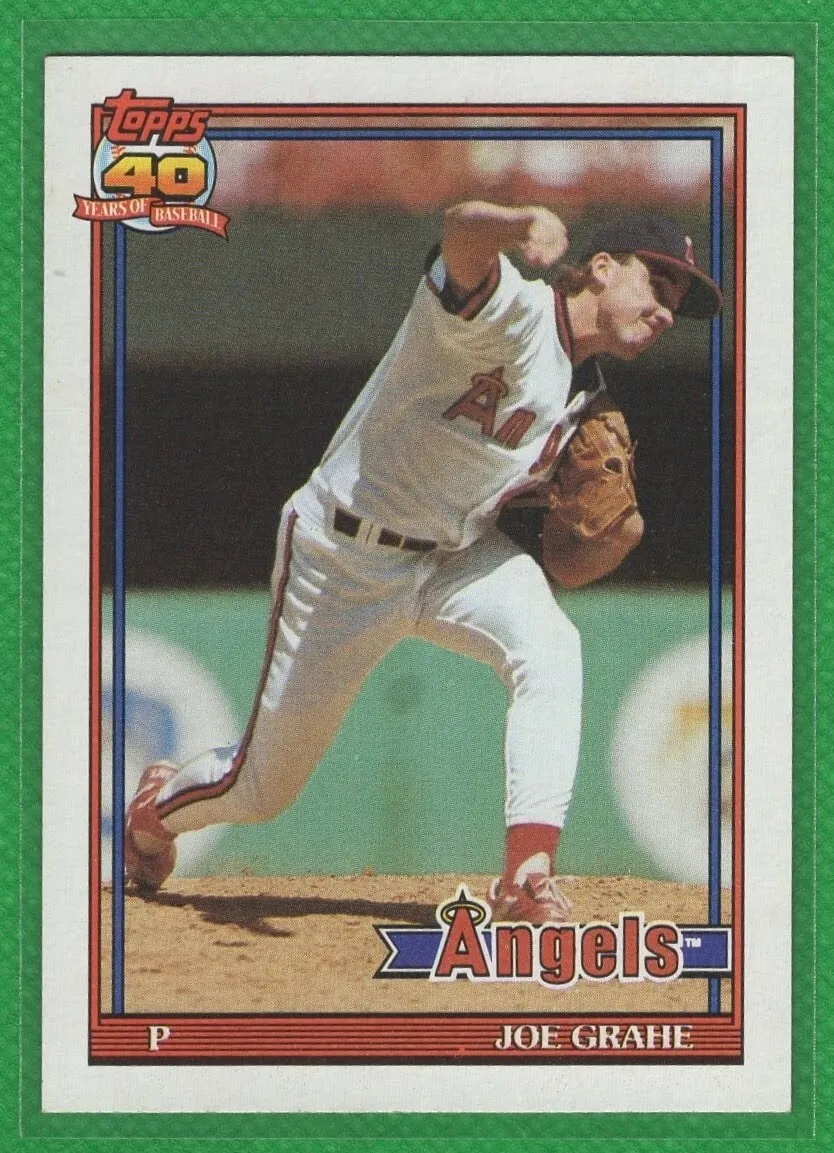 Joe Grahe - 1991 Topps #426 - California Angels Baseball Card - $3.00