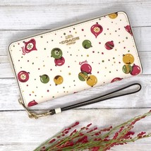 Coach Long Zip Around Wallet With Ornament Print in Chalk White Multi C7... - £211.42 GBP