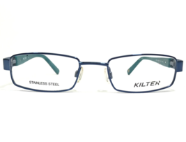 Kilter Kids Eyeglasses Frames K4001 414 NAVY Blue Green Rectangular 46-18-130 - £38.27 GBP