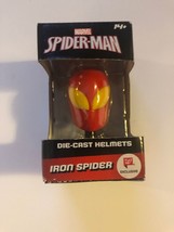 Marvel Spiderman Die Cast Helmet - Iron Spider - Brand New - $9.89