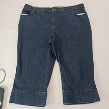 Style & Co. Women's Blue Cotton Blend Denim High Capri Jeans Size 24W (44×19) image 12