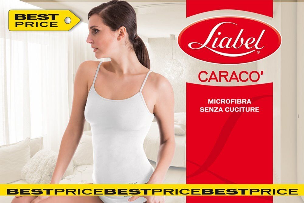 Camiseta de Tirantes Hombro Estrecha sin Pegar Mujer Microfibra Liabel 3005 - $6.21