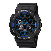 Casio GA100-1A2 Men&#39;s G-shock World Time Alarm Watch - Black - $99.95