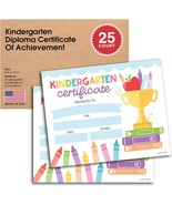 Colorful Crayons Kindergarten Certificate of Achievement | Set of 25 | A... - $20.36 CAD