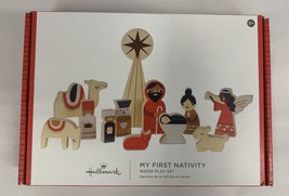 Hallmark My First Nativity Wood Play Set, 12 Pieces - £34.01 GBP