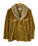 Vintage Grais Suede Cowhide Marlboro Western Jacket Men&#39;s Size 44 Reg Un... - €107,24 EUR
