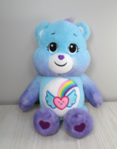Care Bears Dream Bright Bear 2021 blue purple rainbow heart basic Fun - £9.37 GBP