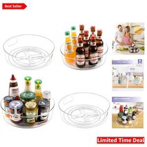 Upgraded 11.5" Turntable Organizer with Handles - Clutter-Free Pantry So... - $52.42