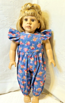 NEW Spring JUMPER Blue/Floral Clothes for 18&quot; Doll and 15&quot; Bitty Baby  FREE Ship - £11.03 GBP