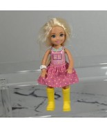 Barbie Chelsea Doll in Pink Dress and Yellow Rain Boots  - £11.66 GBP
