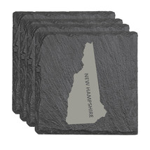 New Hampshire Laser Etched Slate Coasters - Set of 4 - $34.21 CAD