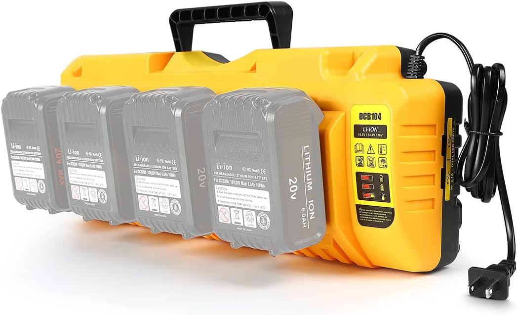 Primary image for Replaces Dewalt Battery Charger Dcb104 And Is Compatible With Dewalt 12V 20V Max