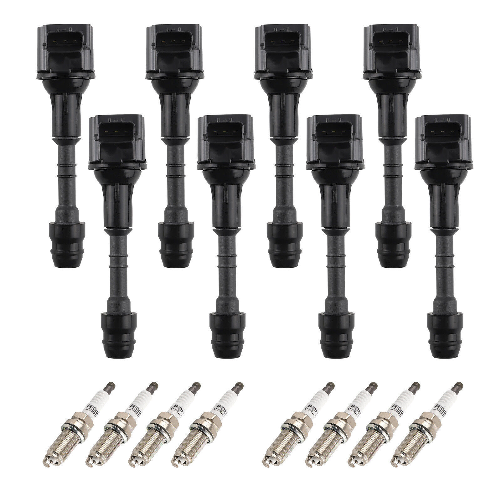 Ignition Coil & Spark Plug for Nissan Pathfinder 08-12 Infiniti QX56 07-10 5.6L