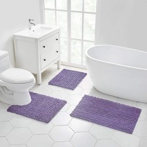 (32x20 Inch Lavender) Water Absorbent Super Soft Shaggy Chenille Machine Washabl - £34.60 GBP