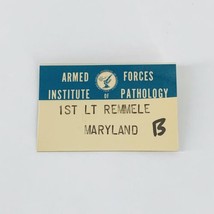 Vintage Armed Forces Institute of Pathology Medical Museum Name Badge 3.... - $18.97