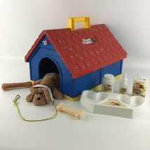 Pound Puppies Pup Pad Playset Dog House Plush Bone Bowl Vintage Tonka 19... - $113.80