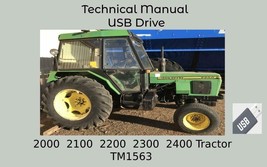 John Deere 2000  2100  2200  2300  2400 Tractor Technical Manual  TM1563 - £18.56 GBP