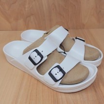 Womens Sandals Size US 11 EU 43 White Rubber Casual Beach Shoes - £21.24 GBP