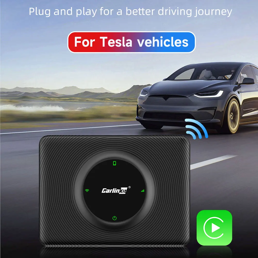 CarlinKit Wireless CarPlay Android Auto For Tesla Model 3 Model X Y Model S Au - £61.06 GBP
