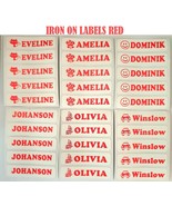 5 10 25 30 40 Iron On Personalised Labels Tag Name School Uniforme Kid C... - $1.79+